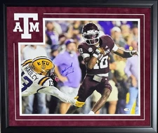 MARCEL REED AUTOGRAPHED FRAMED 16x20 PHOTO JSA TEXAS A&M AGGIES #4