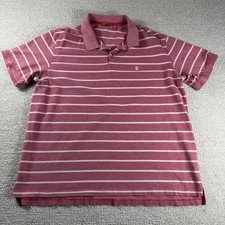 Izod Striped Polo Shirt Pink Men s Size XXL