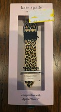 Kate Spade 38/40mm Leopard Silicone Band for Apple Watch 68 New