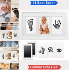 Baby Handprint and Footprint Kit Clean Touch Ink Pad Non-Toxic Mess-Free