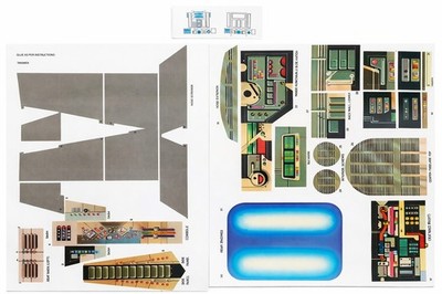 Vintage Star Wars Imperial Shuttle Replacement Toy Stickers - Peel & Stick