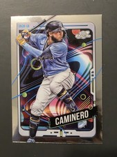 2024 Topps Cosmic Chrome Baseball Junior Caminero Rookie #1 Tampa Bay Rays