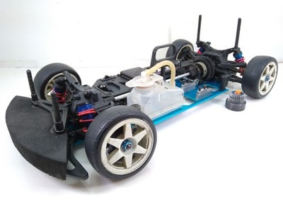 Vintage 1/10 Team Associated Nitro TC3 NTC3 2 Speed Chassis With Clutch Bell 