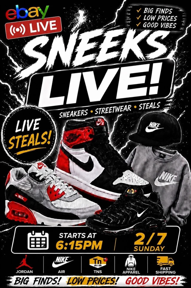 Live Auctions! Huge Steals On Sneakers & Clothing - Nike - Asics - Jordans