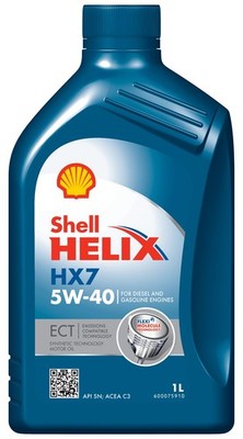 For SHELL OLEJE 550046586 ENGINE OIL 5W-40 1L HELIX HX7 ECT SHELL API SN, ACEA