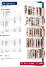 Laminated Bible Tabs for Women Men - Large Print Tabs for Study Bibles, Boho T