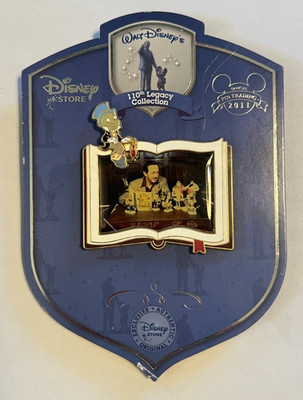 Walt Disney 110th Legacy Collection Jiminy Cricket Storybook Pinocchio Pin Rare