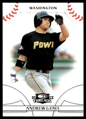 Andrew LeFave 2008 Donruss Threads #99 Nationals MLB READ FREE SHIP AutographDen