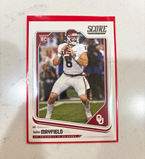 Baker Mayfield Rookie Card Score 2018  #351 NCAA Oklahoma Sooners Football. rookie card picture
