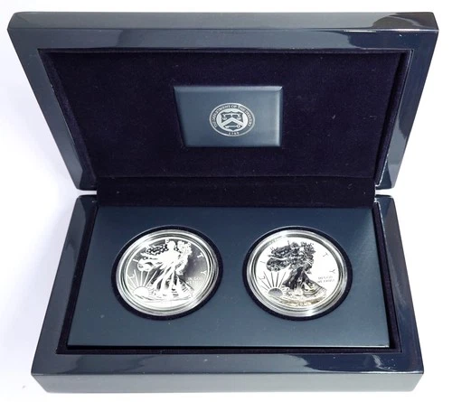 2013 American Eagle West Point Proof Two Coin .999 Silver Set