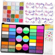 Professional 69 Colors Face Painting Kit for Kids   Washable Skin Watercolor