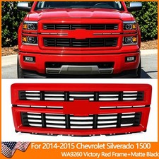 Victory Red Black Front Bumper Grille For 2014-2015 Silverado 1500 Z71 Style Victory Red Black Front Bumper Grille For 2014-2015 Silverado 1500 Z71 Style