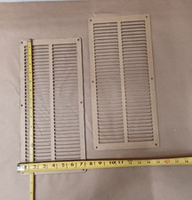 Laser Cut Black Acrylic Fan Grill 2 Pack 385 x 183 x 2.5 mm