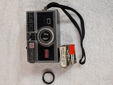 Vintage Kodak Instamatic 304 Film Camera W/ a Tiffen Close-up Lens 1960's Retro