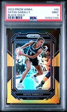 2023 PANINI PRIZM WNBA BLACK GOLD #60 SATOU SABALLY 4/5 PSA 9