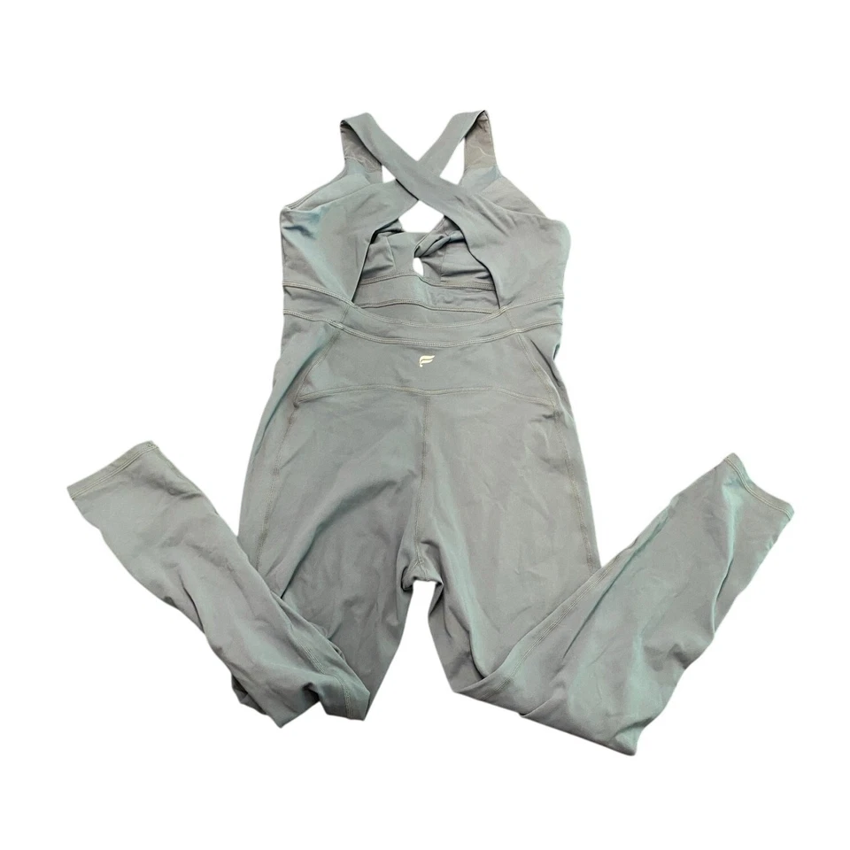 Mono Fabletics Twist Front Oasis 7/8 Azul/Gris Talla Grande Foto 4 de 4