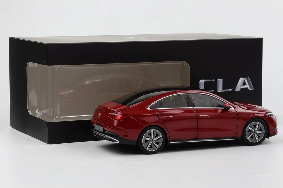 1:18 NZG Mercedes Benz CLA 2025 Modello C174 4 Porte Patagonienrot Dealer - Immagine 3 di 4
