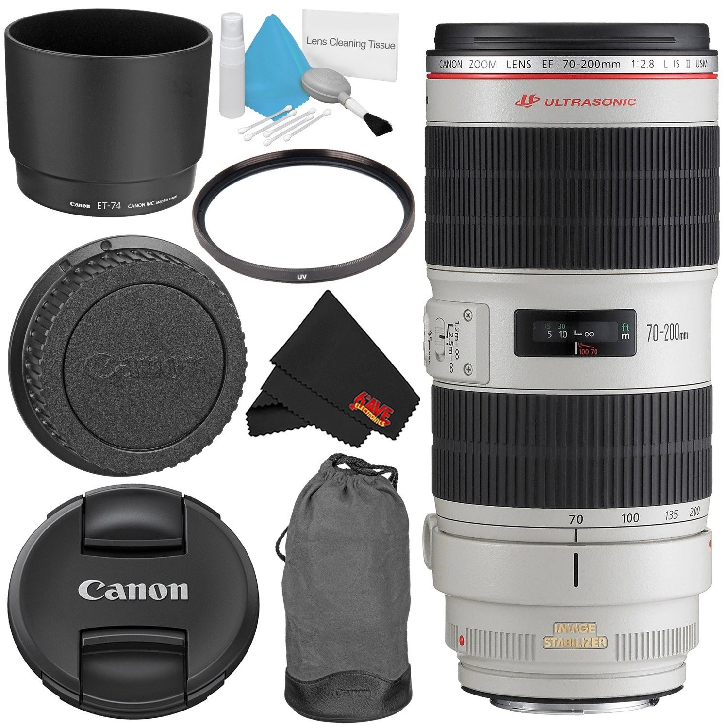 Canon EF 70-200mm f/2.8L IS II USM Telephoto Zoom Lens for Professional Photography