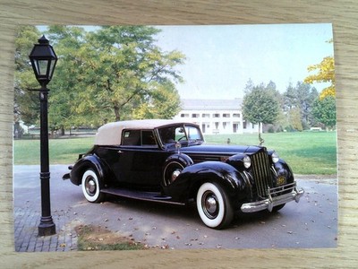 1939 Packard V-12 Victoria Convertible Car Postcard Henry Ford Museum