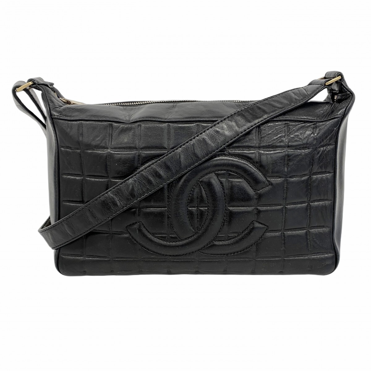 Chanel Lambskin Shoulder Bag 815358 Black Quilted Classic Flap-image