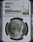 1904O Morgan Dollar NGC MS64
