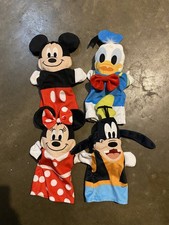 Lot of 4 Disney Baby Melissa  Doug Mickey Mouse  Friends Hand Puppets