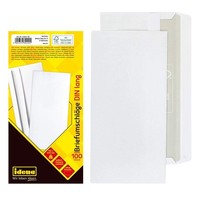 Idena BriefumschläGe 75G/M² Selbstklebend Ohne Fenster Weiß Din Lang 100 StüCk