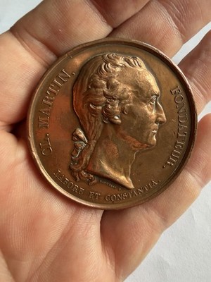 Medaille MEDAILLE CLAUDE MARTIN ECOLE DES SCIENCES ET D'ART LYON LA MARTINIER...