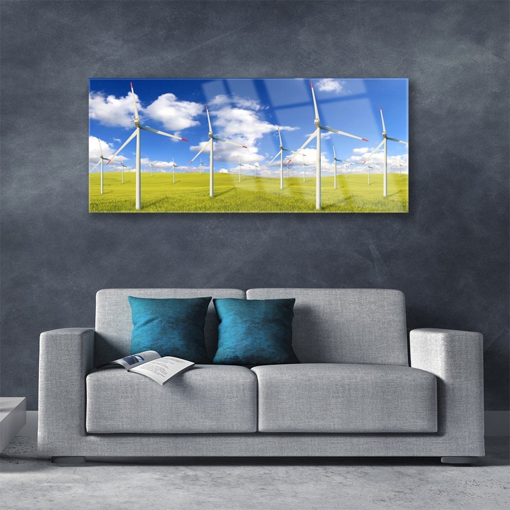 Impression sous verre 125x50 Terrain Tulup - Créez une ambiance apaisante dans votre salon - 2