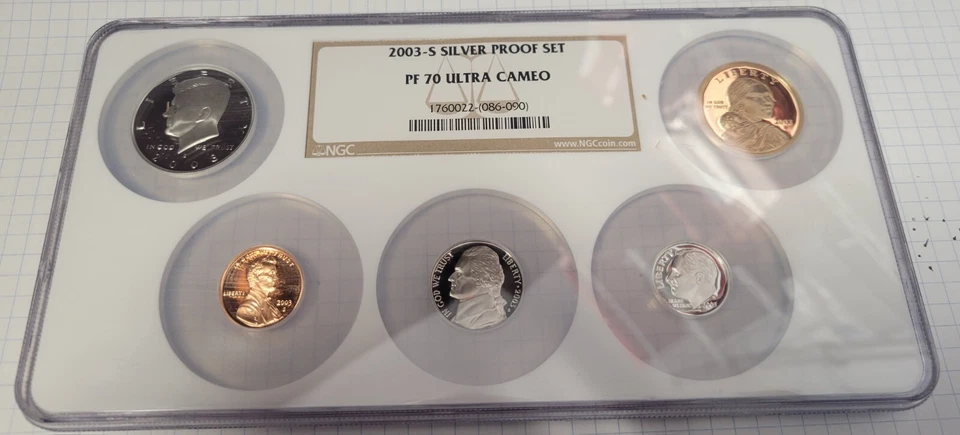 2003-S Silver Proof Set PF70 Ultra Cameo NGC. - Image 2 of 3