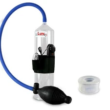 LeLuv Vibrating Penis Pump Slippery Hose EasyOp Bgrip Clear Seal