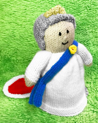 STRICKANLEITUNG - Royal Queen Crown Jubilee 23 cm weiches Plüschtier
