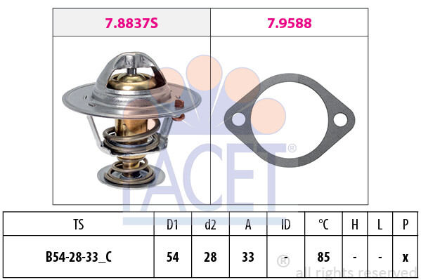 Facet Thermostat FüR KIA Carens Ii,Cee~D,Cerato,Magentis,Pro,Sportage-image