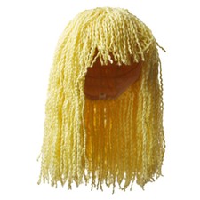 Set of 3 Antina's Yellow Crimped Yarn 10" Doll Wigs