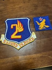 Vintage USAF First 2nd Air Force Patches