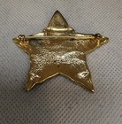 Vintage Santa Claus Star Shaped  Pin - Thinking  Enamel — photo 2