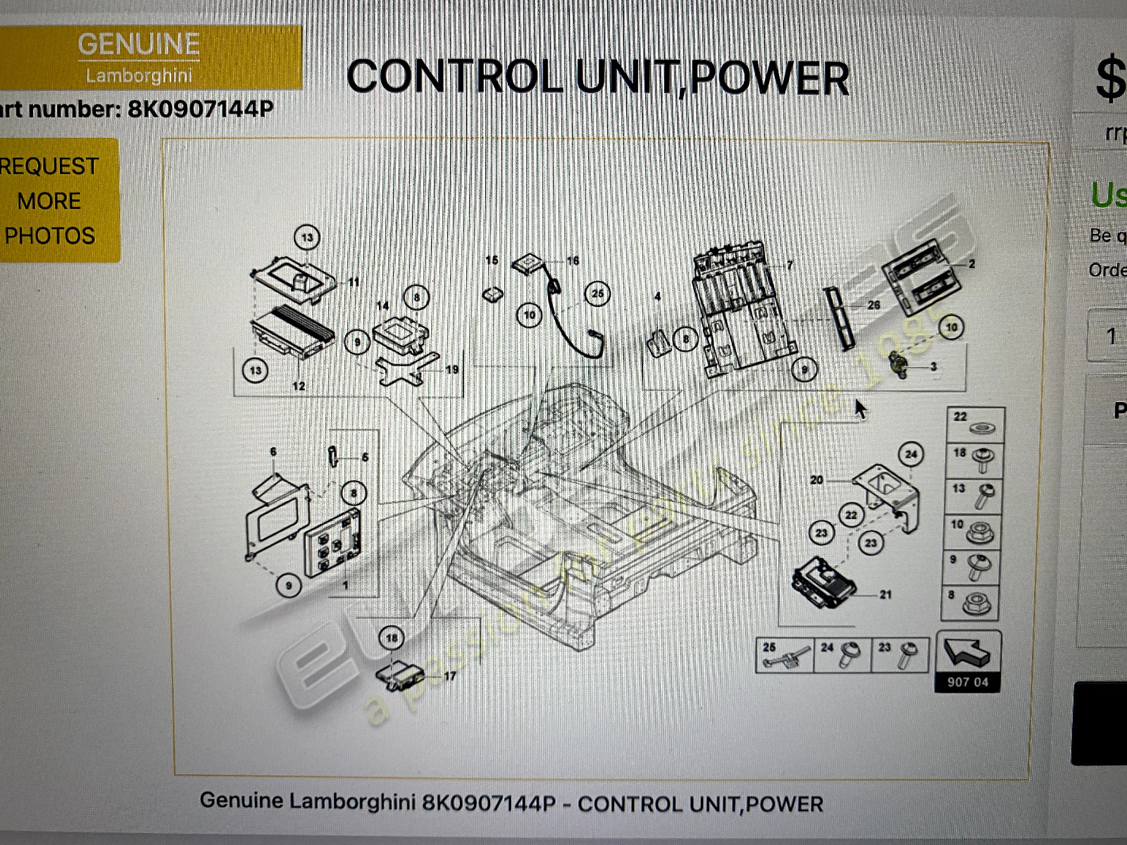 8K0-907-144-K OEM Dynamic Power Steering Control Module For Audi / Lamborghini