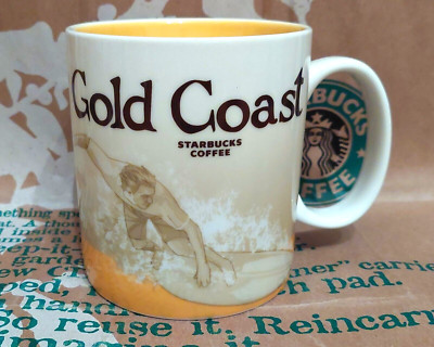 Starbucks Coffee Mug GOLD COAST/Australia, Global Icon Serie, NEU & unbenutzt!!
