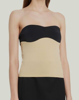 トップス rokh Two Tone Detailed Jersey Top rokh Two Tone Detailed Jersey Top