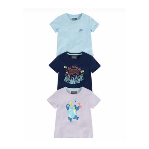 Girl's Eddie Bauer Youth 3-pack T-shirt set Purple/Light Blue/Blue Size L(14-16)