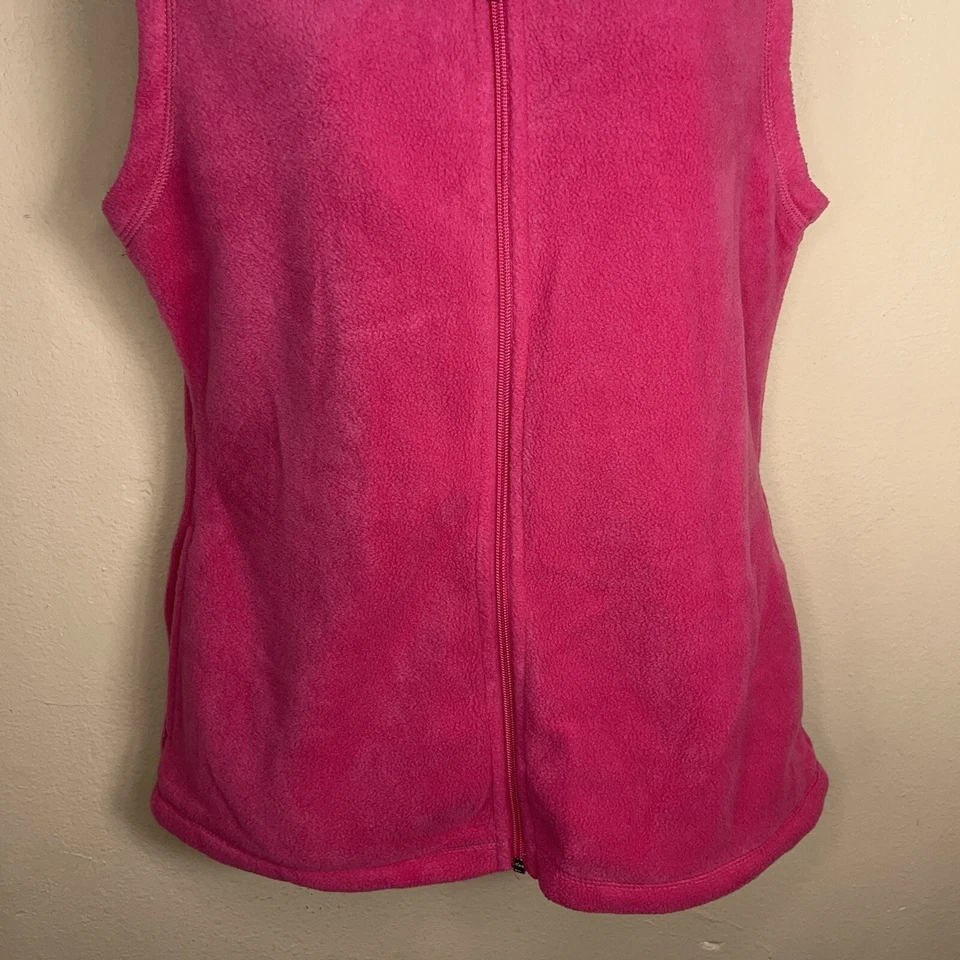 SMALL EXERTEK FUCHSIA PINK FLEECE VEST JACKET OUTDOOR  - Image 3 of 4