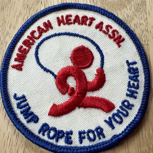 Vintage American 🇺🇸 Heart Assn. Jump Rope For Your Heart Patch | eBay