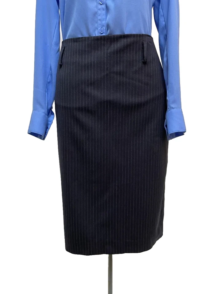 Ralph Lauren Skirt Size 12 Blue Label Vintage 32X23.5 Wool Blend Union Made