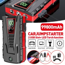 5000 Peak Amp Car Jump Starter Booster Jumper Portable Power Bank Battery Charge