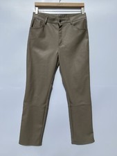 Divided H M Beige Faux Leather Straight Leg Stretch Pants 10