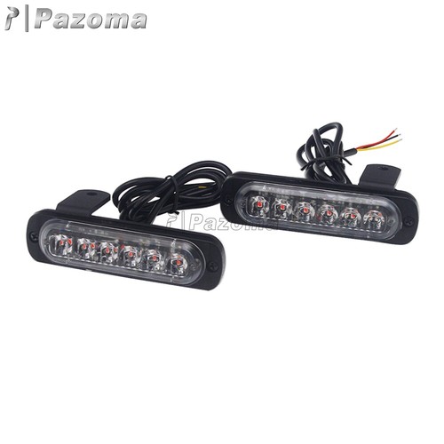 Red Daytime Running Light Fender Mounting Kit B6 Auxiliary LED Brake Taillight - Picture 7 of 12