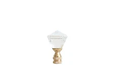 Beautiful Crystal Short Mushroom Shaped Table Lamp Finial