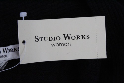 Long Sleeve V-Neck Sweater Studio Works Size 2X Color Black NWT - Picture 7 of 7