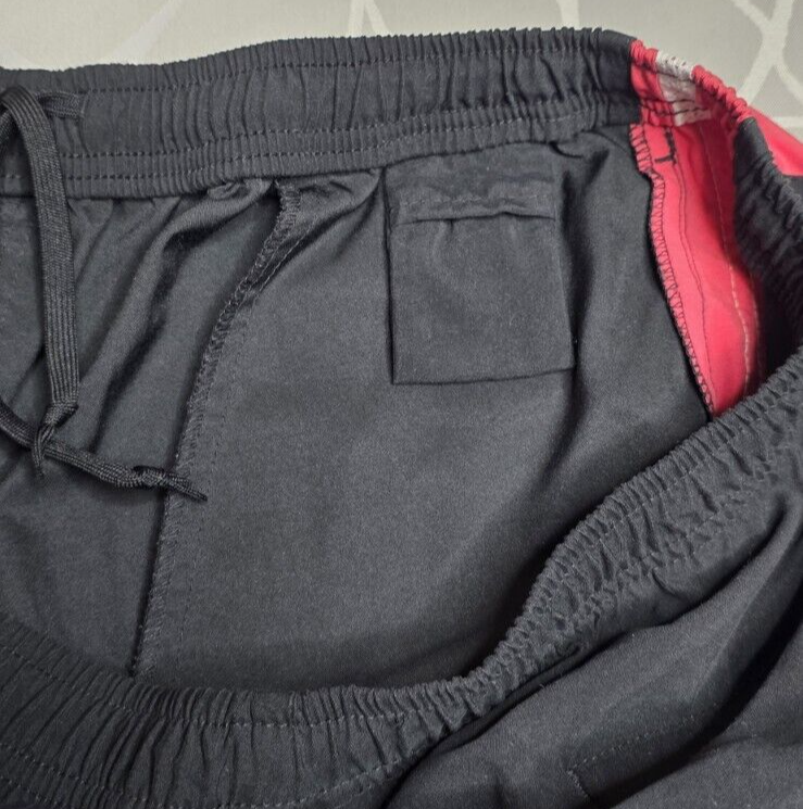 Womens Nike Track Pants XL 16-18 Black Pink Stripe