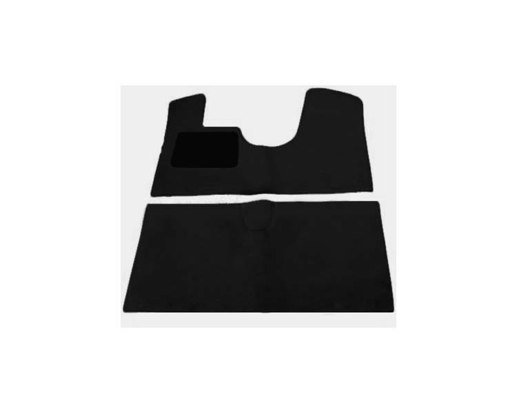Tapis de sol Citroen DS pour pédale champignon en moquette noire